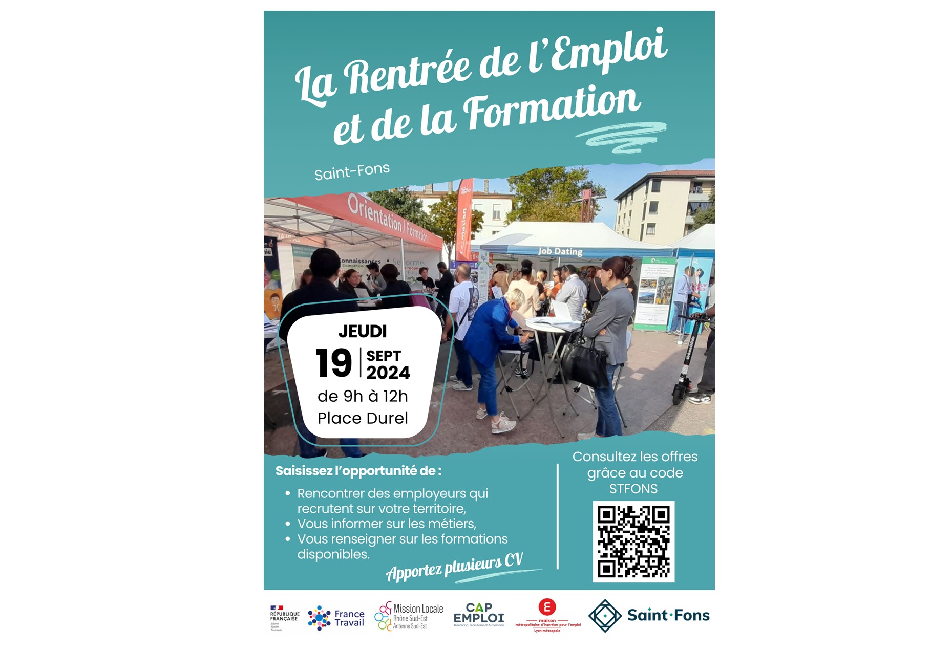 La Rentrée de l’Emploi et de la Formation à Saint Fons