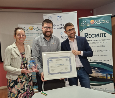 Remise de la Charte Ambassadeur de l'emploi - Cars Moreau